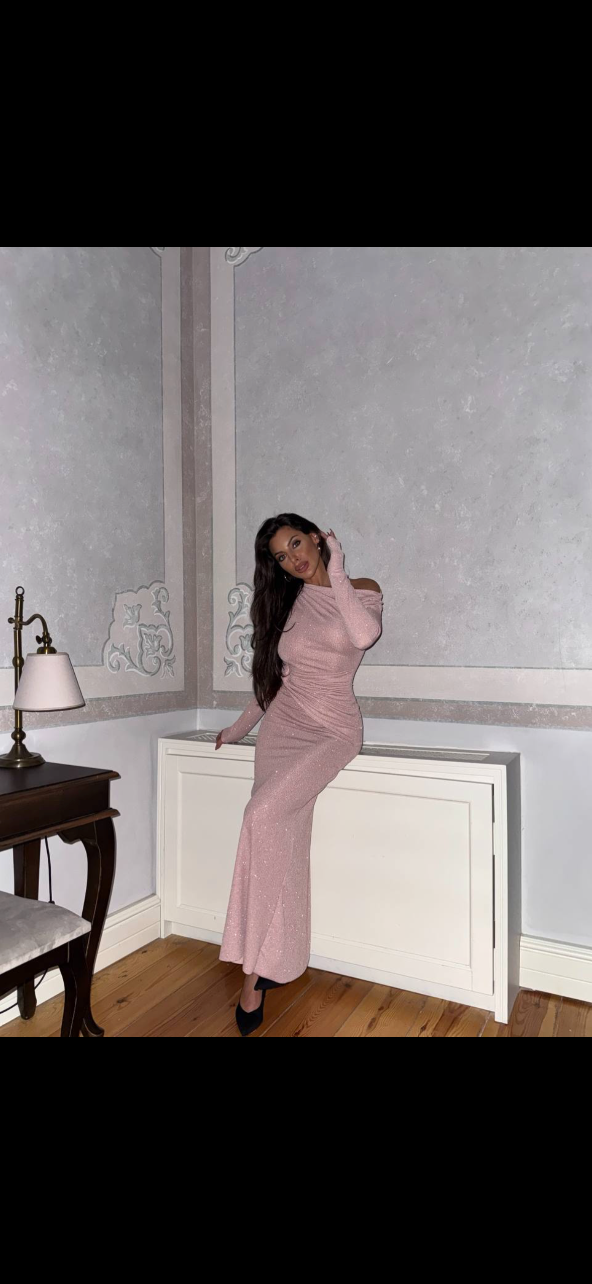 Long glitter dress