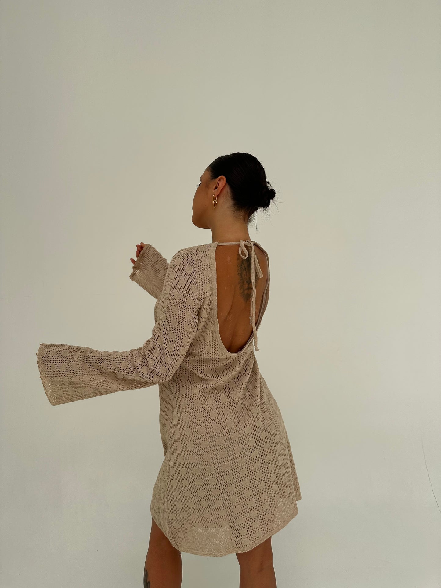 Open back dress