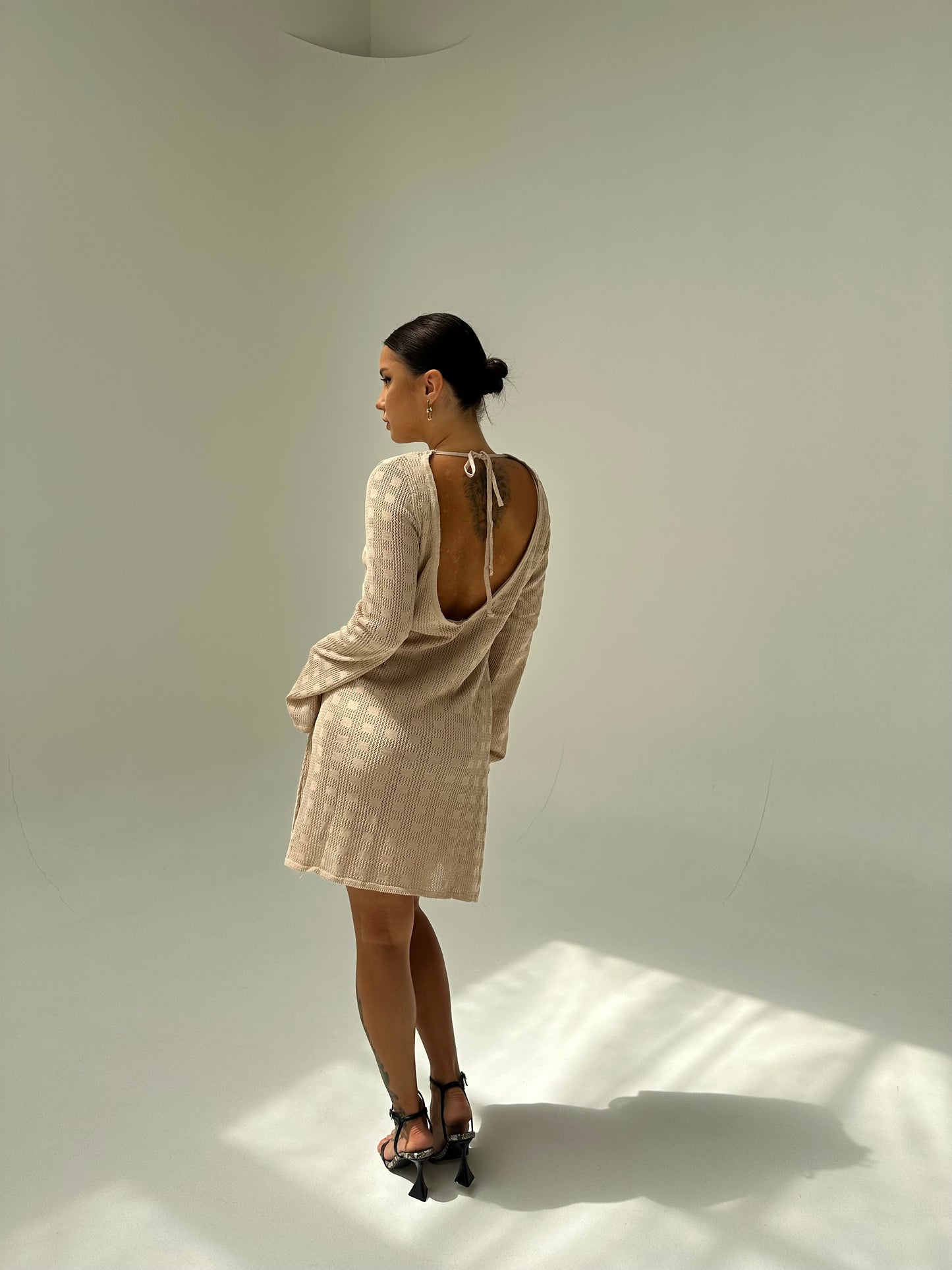 Open back dress
