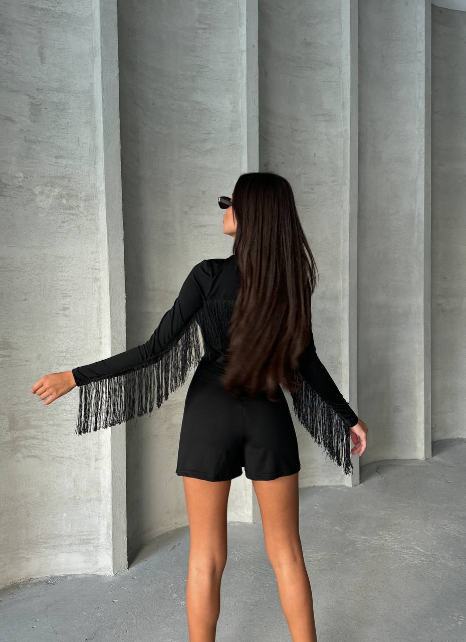 Black mini dress